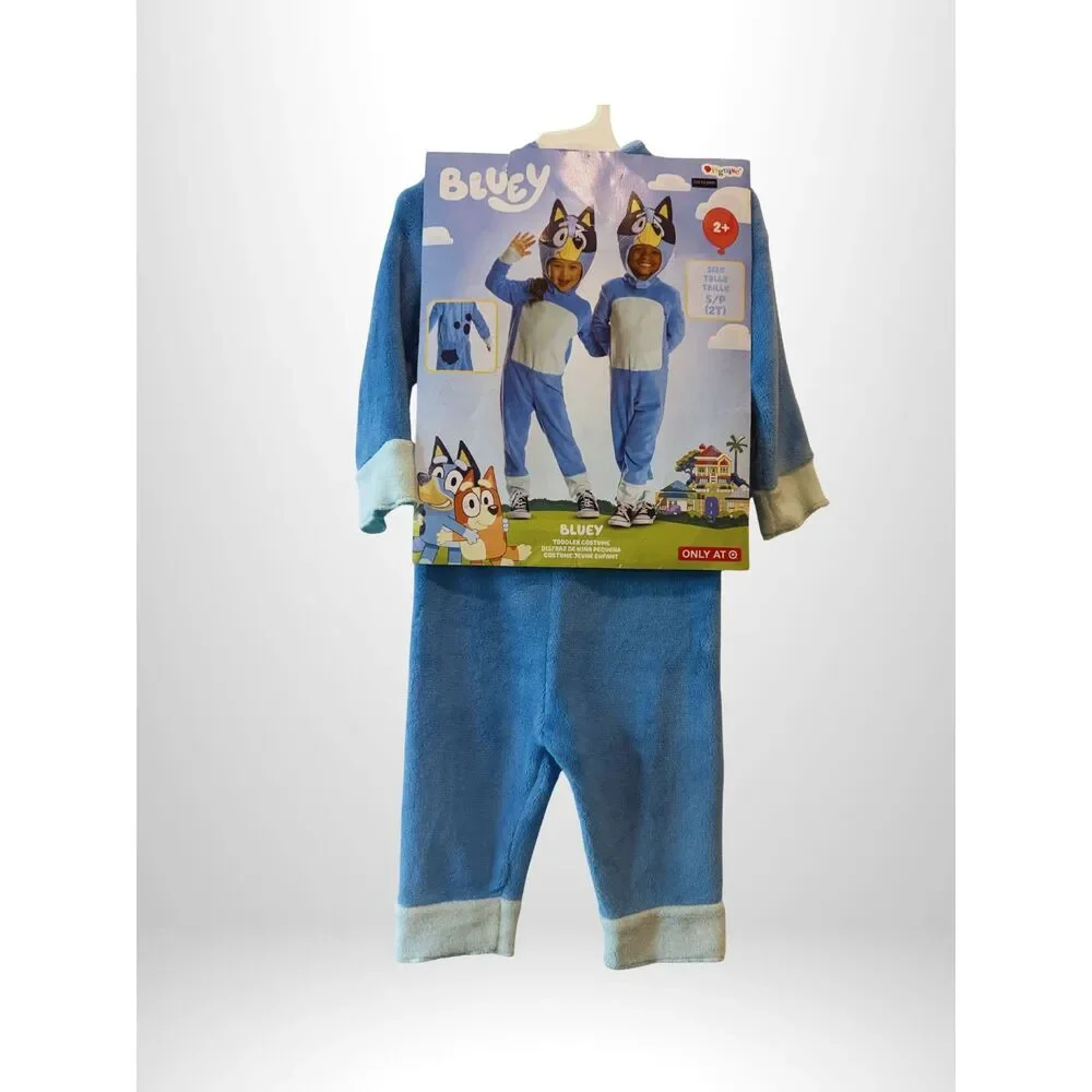 Bluey Toddler Unisex Kids Costume Size Small 2T Blue Dog Halloween Dress Up NEW - Picture 2 of 4